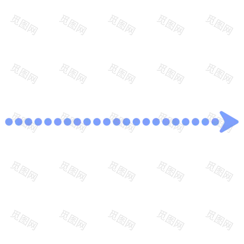 扁平-虚线箭头装饰