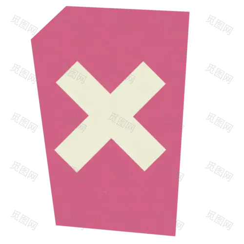 X Mark Sticker