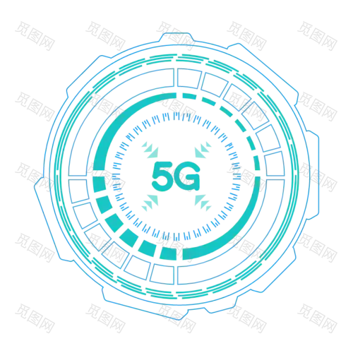 矢量-5G光圈创意贴纸