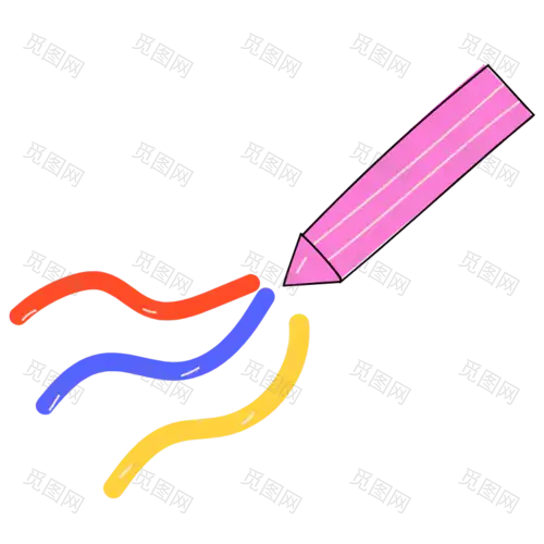 矢量-可爱涂鸦元素-画笔