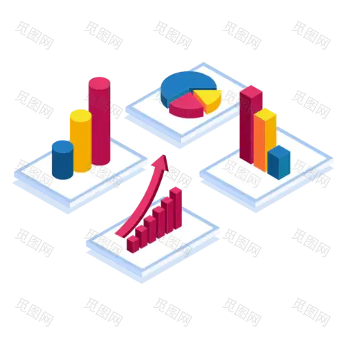 2.5D互联网图表贴纸