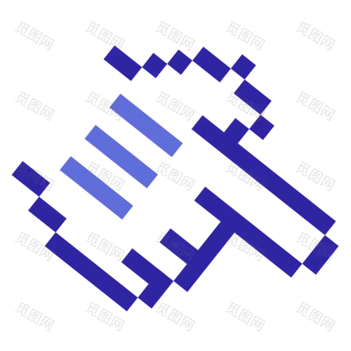 手绘-像素风点击手势元素贴纸6