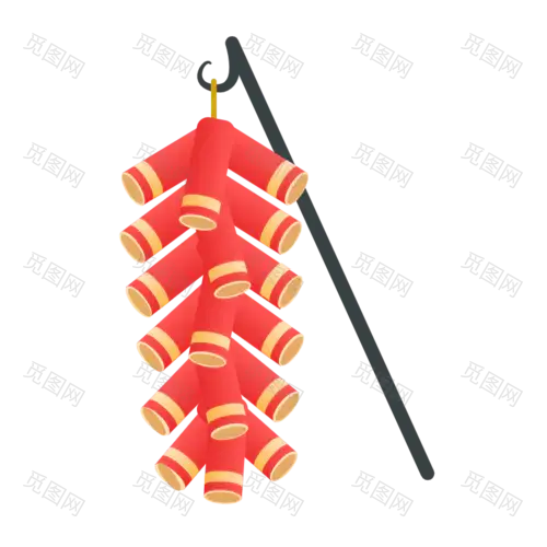 新春鞭炮主题贴纸