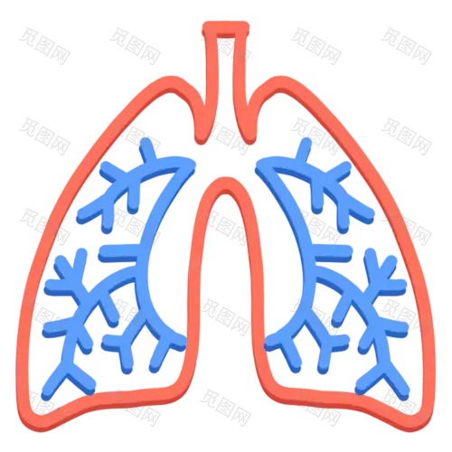 卡通风肺部医疗元素贴纸6