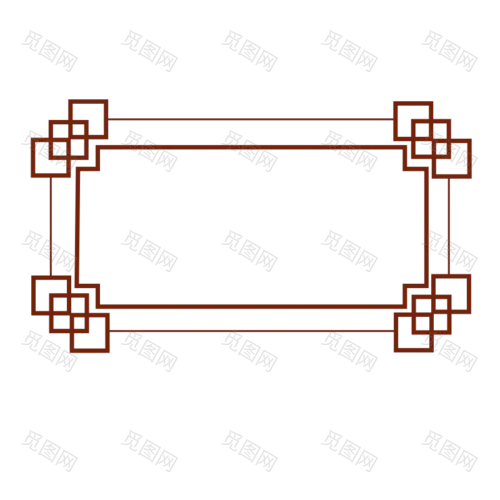 扁平中国风传统边框元素4