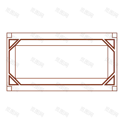 扁平中国风传统边框元素9