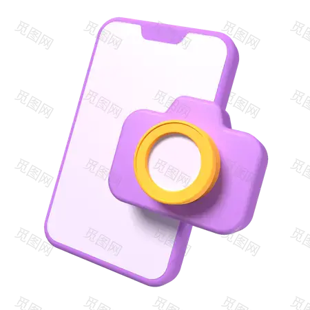 Phone Camera 3D Icon