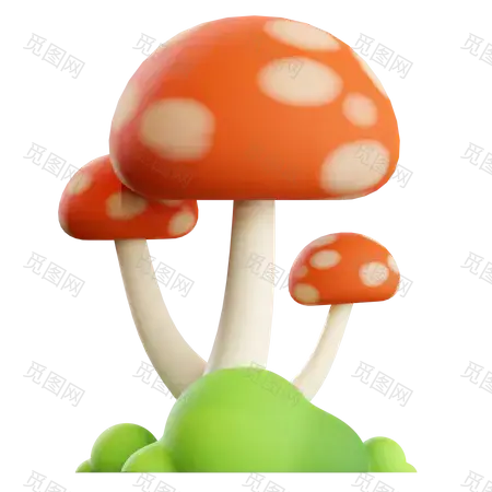 mushroom-3938172-3259168@0.png (450×450)_Q拳拳Q 采集到C4D _&gt;  C4D _急急如率令-B32015407B- -P4585326409P-  #