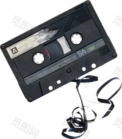 Chewed Cassette Tape png by AbsurdWordPreferred on DeviantArt