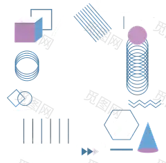 几何图形点线面PNG免抠元素 (52)