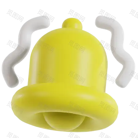 Notification Bell 3D Illustration