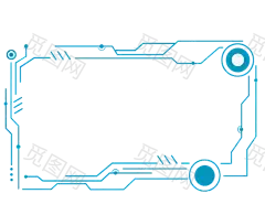 人工智能科技框PNG素材