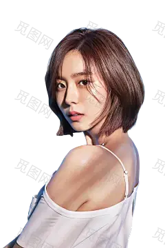 模特PNG素材 免抠图 日韩女模特素材 透明背景美女PNG