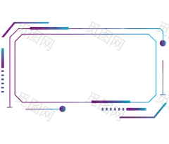 人工智能科技框PNG素材