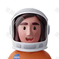 Astronaut 3D Illustration