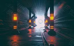 scifi corridor, Frédéric Duquette : personal project