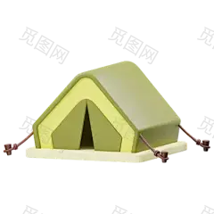 Camping Tent  3D Icon