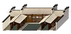 古风建筑插画PNG