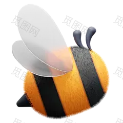 Honey Bee 3D Illustration