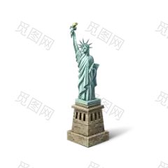 liberty 美国自由女神像PNG 微型建筑png