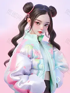 qiuling6689_Realistic_3d_cartoon_style_rendering_chinese_gril___34c146bf-40ce-4151-9cd7-db0a82bd0987