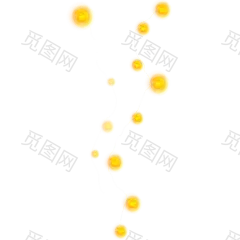 手绘彩灯 氛围